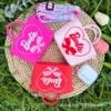 Kawaii Barbie Coin Purse Pink Heart Shape Silicone Wallet Bags Accessories Shoulder Strap Kids Girls Toys for Children Gift - Image 5