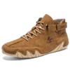 Soft Microfiber Leather Men Shoes 8 Color Ankle Boots Fashion Design Outdoor Handmade Casual Hiking Shoes for Men Big Size 47 48 - Image 5