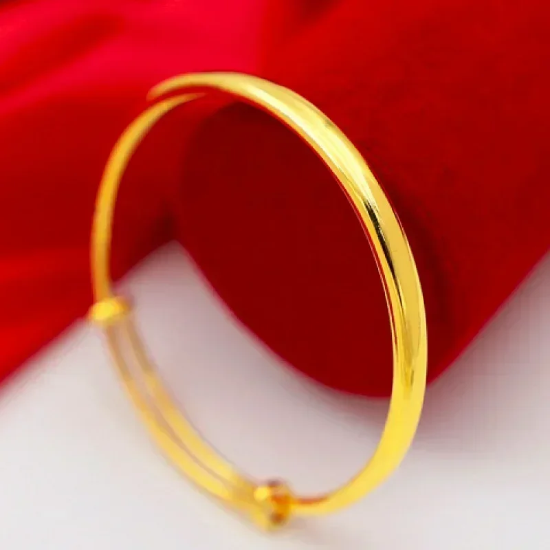 Joyria womens accessories gold 24k bracelet 999 push-pull dragon and phoenix breath AU750 female elegant fashionable adjustable
