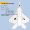New F22 Raptor Model 64mm Bypass Epo eachine Electric Fixed Wing Drop Resistant Remote Control Aircraft Fighter Outdoor Toy - Image 5