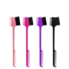 Beauty Edge Brush Comb Vendor Double Sided 3 In 1 Edge Control Brush for Baby Hair Salon Hair Comb Brushes Beauty Tools - Image 3