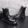 New Arrival Men Fashion Casual Rivets Ankle Boots Spring Autumn Luxury Designer Youth Trending Punk Style Shoes Botas Hombre - Image 4