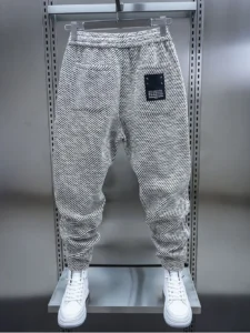Latest Fashion Harem Pants Zebra Striped Trousers Thickened Warm Outdoor Sweatpant High Quality Luxury Brand Men's Clothing - Image 3