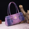 New Fashion Women's Crocodile Pattern Chain Shoulder Bags Handbags 2024 Luxury Chic Underarm Bags Clutch Blue Green Armpit Bags - Image 4
