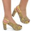 Venus Chan Nigerian Green Color Women's Party High Heel Shoes Full Diamond Design Fashion Summer Sandals Wedding Ladies Shoes - Image 6