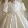 2023 Classic Beading Princess Dresses For Kid Girls Birthday Party Infant Luxury Ball Gown Children Baptism Formal Dresses