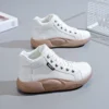 2023Sneakers Women Platform Casual Loafers Solid Color Women Flats Shoes Oxford Sports Vulcanized Shoes Autumn Zapatillas Mujer - Image 6
