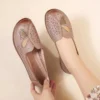 Ballerinas woman summer 2024 new butterfly cut-outs loafers mom slip-on ballet flats soft sole comfortable women's shoes - Image 2
