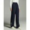 Toyouth Women Plush Sweatpants 2023 Winter Drawstring Waist Straight Loose Wide-leg Trousers Side Stripe Casual Sport Pants - Image 3