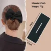 Fashion Multicolor Bun Print Headband Hairpin for Women Girl Hair Circle Ponytail Holder Headband Curler DIY Hair Accessories - Image 6