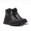 New Design Men Shoes Genuine Leather Thick Sole Trendy Zipper Chelsea Boots Outdoor Youth Ankle Motorcycle Boots Botines 2A - Image 5