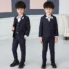 High Quality Boys Plaid Wedding Suit Kids Tuxedos Formal Dress Child Morning Coat Blazer Clothes Sets Toddler Gentlemen Costumes - Image 4