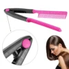 Portable Comb DIY Salon Flat Iron Hair Straightener V Hairdressing Styling Tool - Image 6