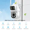 ZRHUNTER 8MP 4K PTZ IP Camera Dual-Lens Human Detect CCTV Security Camera Night Vision Outdoor Wifi Surveillance Camera ICsee - Image 2