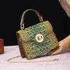 Mini Small Square bag 2024 Fashion New in Quality PU Leather Women's Handbag Crocodile pattern Chain Shoulder Messenger Bags sac - Image 4