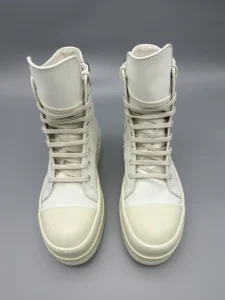 Owen Seak Men Women High Top Platform Sneakers Canvas Lace Up Zipper Casual Boots Flats White Luxury Heel 7CM Designer Shoes - Image 5