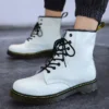 New Brand Men Leather Ankle Boots Outdoor Unisex Casual Motorcycle Shoes Designer Women Boots Classic Handmade Boots Botas Mujer - Image 4