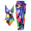 Swimsuit Women 2024 One Piece Swimwear Fruit Printed Backless Swimsuit Bathing Swimming Suit Cover up Female Beachwear Bodysuit - Image 4