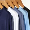 High Quality Men Silk Knit Tops 2022 Summer O-Neck Ice Silk Tee Shirts Male Short Sleeve Knitting Thin Clothing T-Shirts - Image 6