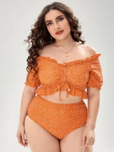 2023 Women Push Up Bikinis Set Swimwear Plus Size High Waist Swimsuit Larges Big Plussize Swimming Suits Bathing Beachwear New - Image 3