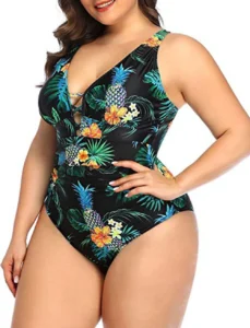 2023 Women New Swimsuit One Piece Swimwear Plus Size Push Up Large Big Solid Black Swimming Suits Beachwear Bathing Suits - Image 3