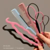 1set Black Blue Pink Ponytail Creator Plastic Loop Topsy Pony Clip Hair Braid Maker Styling Tools Accessories Women Girls Kids - Image 3