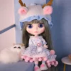 ICY DBS Blyth doll white skin joint body colorful hair glossy,matte face nude doll and set doll dress up game gift fot girl - Image 3