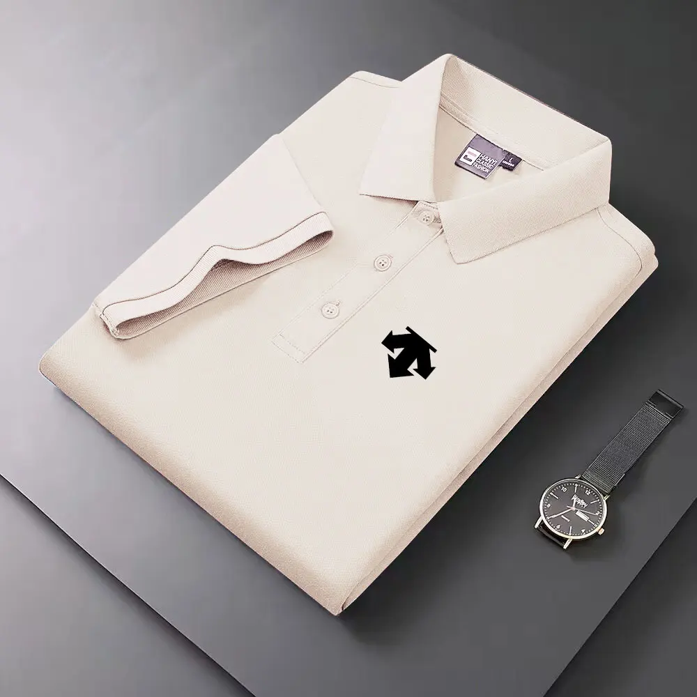 Summer Korean version light luxury hot selling fashionable polo shirt, men's high-quality business T-shirt, slim fit polo shirt