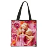 30 Styles Kawaii Barbie Printed Handbag Anime Fashion Students Large Capacity Polyester Shopping Shoulder Bag Tote Pouch Gifts - Image 4