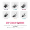 MASSCAKU DIY Cluster Eyelash Extension Segmented False Bundles Eyelashes 72Volume Natural Russian Faux Mink Makeup Lashes - Image 2