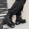 New Original Style Men's Platform Boots Fashion Height Increasing Leather Boots Men Designer Derby Shoes Street Men Chunky Boots - Image 5
