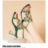 New luxury Rhinestone Women's Shoes Party Crystal High Heel Comfortable Sandals Banquet Beautiful Summer Wedding Shoes - Image 6