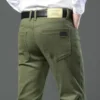 Classic Style 3 Colors Autumn Men's Slim Brown Jeans High Quality Business Casual High Stretch Denim Pants Male Brand Trousers - Image 6