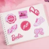 8pcs Barbie Kawaii Diy Large Stickers Cartoon Computer Suitcase Skateboard Phone Case Waterproof Anime Sticker Decal Decor Gifts - Image 3