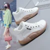 2023Sneakers Women Platform Casual Loafers Solid Color Women Flats Shoes Oxford Sports Vulcanized Shoes Autumn Zapatillas Mujer - Image 2