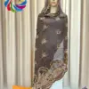 African Scarf chiffon For Muslim Women Diamonds Embroidery India Turkey Abaya Pray Headscarf Big Knitted Shawl hijab dubai scar