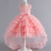 2024 New Baby Girl Party Dress Kids Clothes Children Elegant Birthday Princess Wedding Prom Dance Costume 3-12 Year Vestidos - Image 2