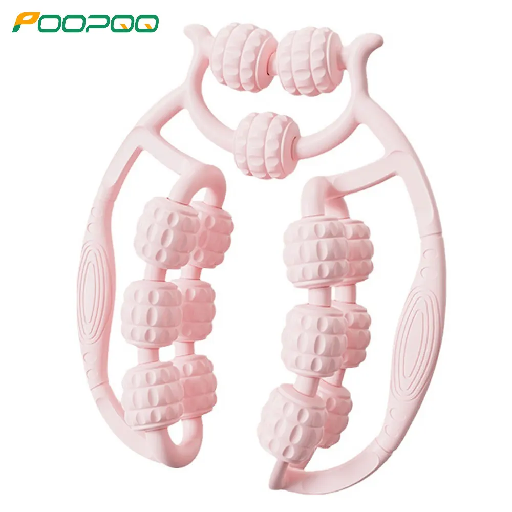 Circular Leg Clamps, 360 Degree Muscle Roller Massager Muscle Roller for Muscle Relax, Indoor Sports Yoga Bodybuilding Equipment