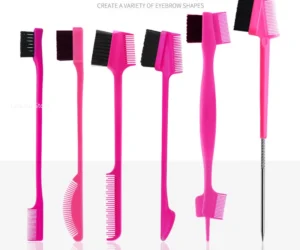 Beauty Edge Brush Comb Vendor Double Sided 3 In 1 Edge Control Brush for Baby Hair Salon Hair Comb Brushes Beauty Tools - Image 2
