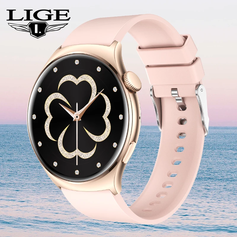 LIGE New 1.43 Inch AMOLED Screen Smart Watch 2024 Bluetooth Call Watches For Women Health Monitor Sport Fitness Women Smartwatch