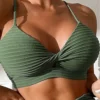 New Solid Color Split Swimsuit Gather Sexy High Waist Beach Women's Bikini - Image 2