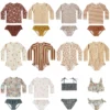 Summer RC Baby Girls Long Sleeve One-piece Swimsuit Set Toddler Girl Sunscreen Floral Bikini Suits Kids Swimwears Bodysuit 1-12Y - Image 2
