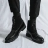 Designer Men's Boots Leather Suede Chelsea Boots Classics Formal Business Male Ankle Shoes for Men Leisure Flats Casual Footwear - Image 3