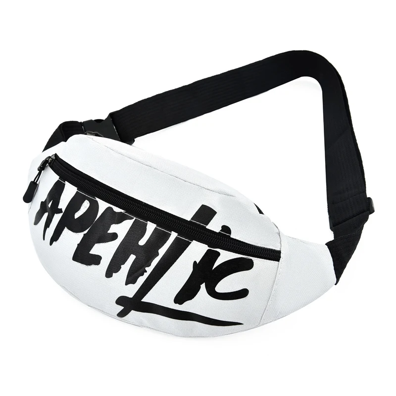 Fashion Canvas Waist Bag Boy Sport Brand Mini Fanny Pack Canavs Banana Design Zipper Blet Bags For Men Casual Travel Chest Bags