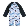 Baby Boys Swimsuit Long Sleeves One Piece Swimwear for Kids Toddler Cartoon UPF50 Rash Guards Infant Bathing Suit Korea Sets - Image 5