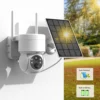 WiFi PTZ Camera Outdoor Wireless Solar IP Camera 4MP HD Built-in Battery Video Surveillance Camera Long Time Standby iCsee APP - Image 2