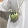 Cute Fruit Strawberry Heart Shape Pu Rivet Mini Fashion Ladies Chain Purse Clutch Bag Shoulder Bag Tote Female Flap Handbag Q5 - Image 2
