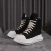 Rmk Owews Men Women High-top Platform Boots Canvas Lace-up Casual Sneakers Unisex Black Luxury Rick Designer Ankle Boots - Image 4