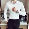 Men's Clothing Big Size Long Sleeve Formal Shirts For Men All Match Slim Fit Casual Luxury Mens Dress Shirts High Quality 5XL-M - Image 5