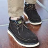 Fashion Brand Suede Boots For Men Classic Designer Platform Men's Ankle Boots Trendy High Top Lace-up Non-slip Outdoor Boots Man - Image 2